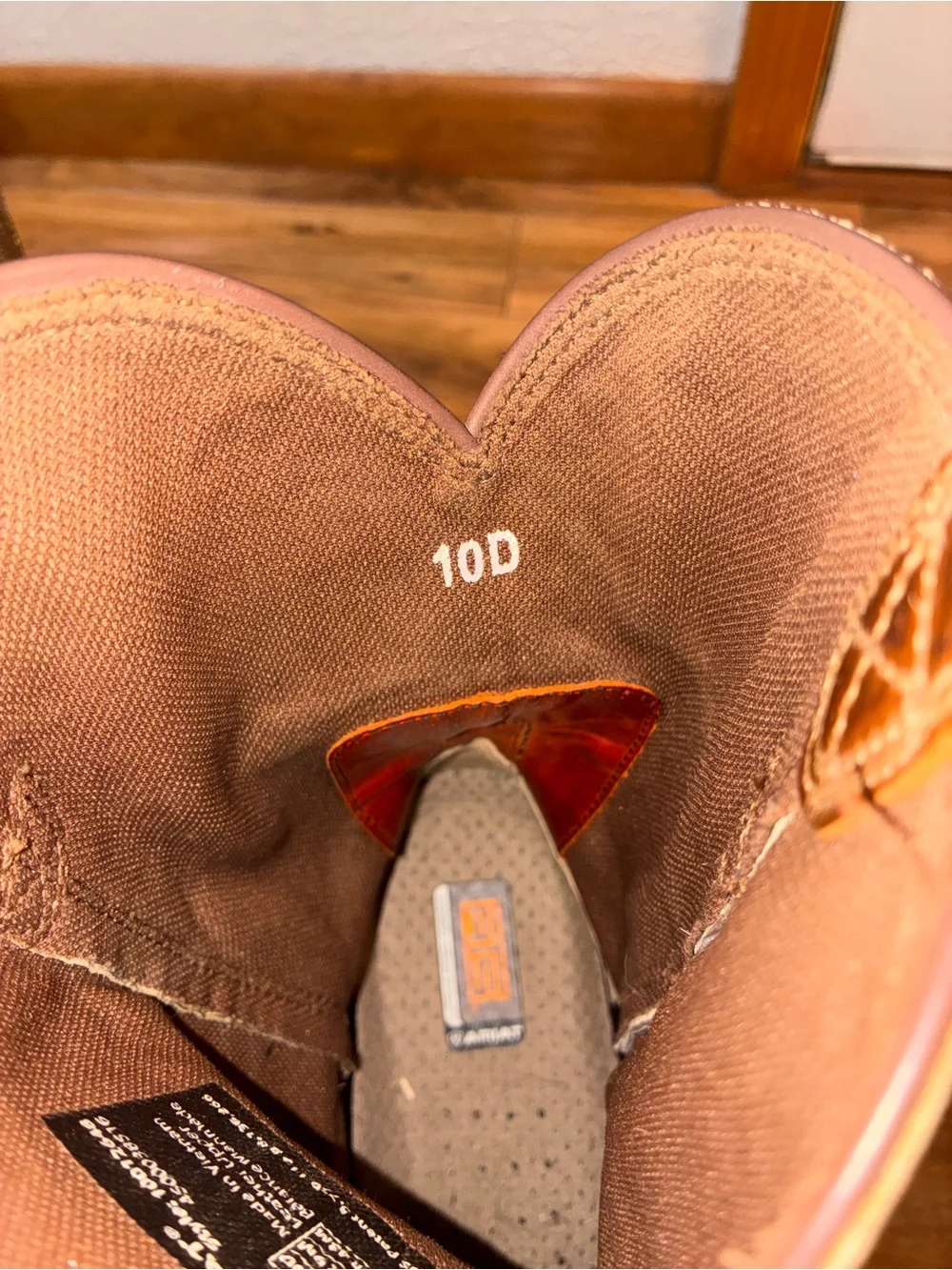 Ariat Men’s Sierra Sahara Pull-On Work Boots, round roper toe- size 10 D